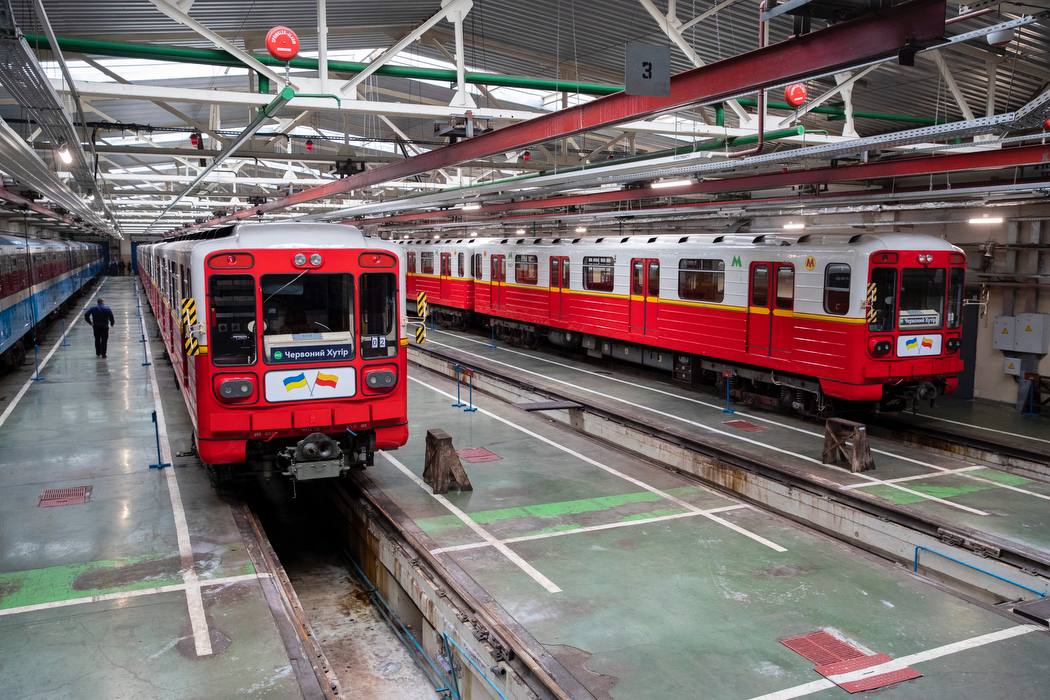 У столичному метро почав курсувати вже другий потяг з варшавських вагонів