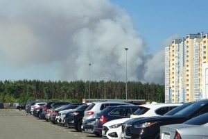 Киян попереджають про можливе погіршення якості повітря через пожежу у Вишгородському районі