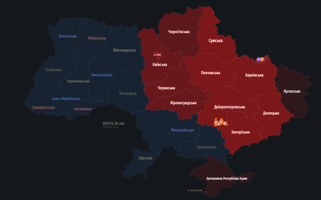 Працює ППО: на Київщині зафіксовано ворожі БпЛА