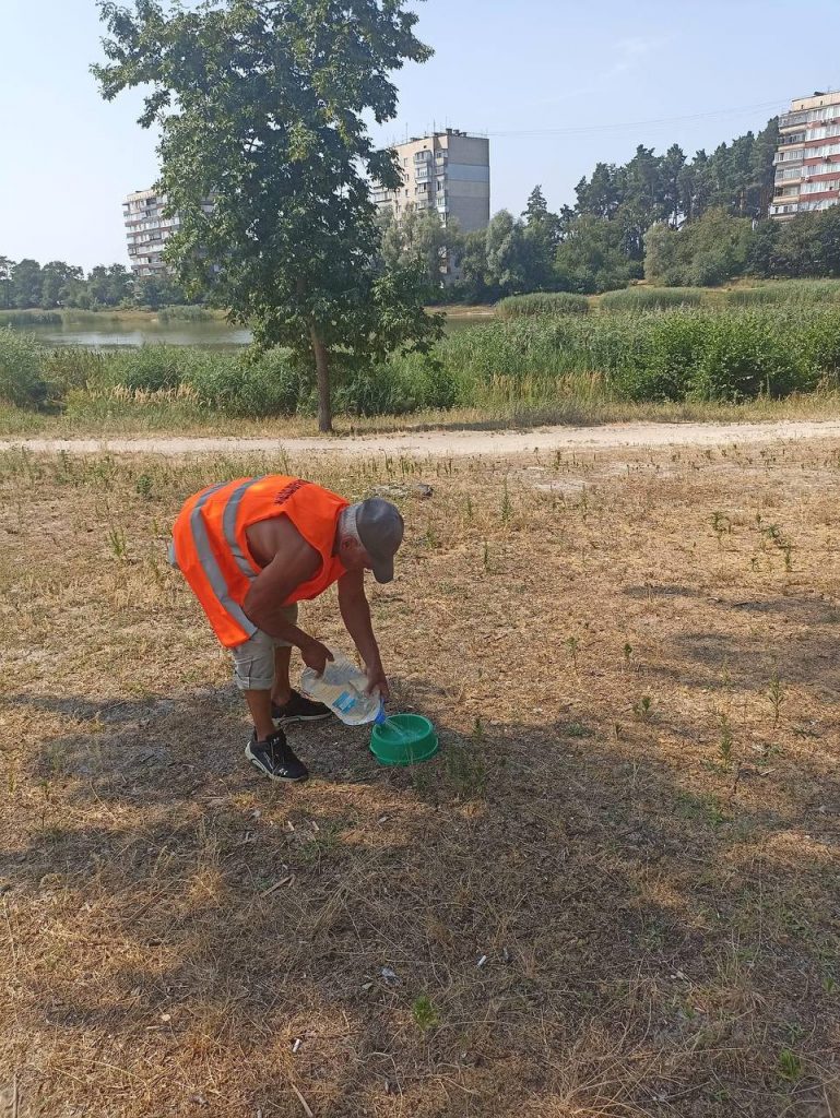 У Броварах рятують від спеки тварин та птахів