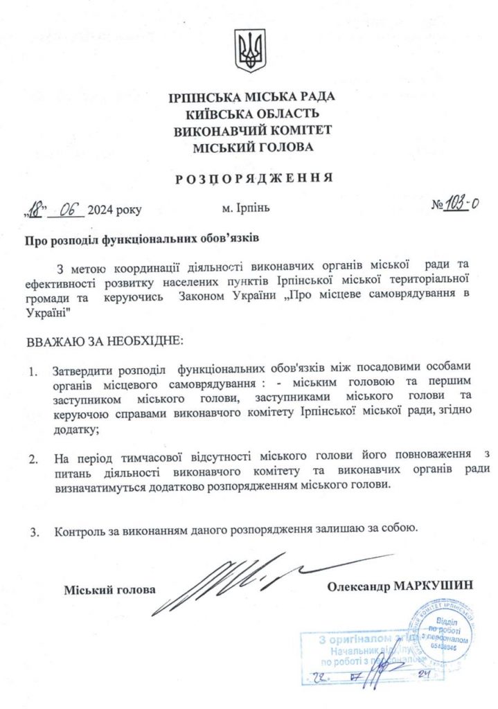 В Ірпені черговий скандал щодо кадрових змін у соціальних комісіях та обов’язків заступників мера