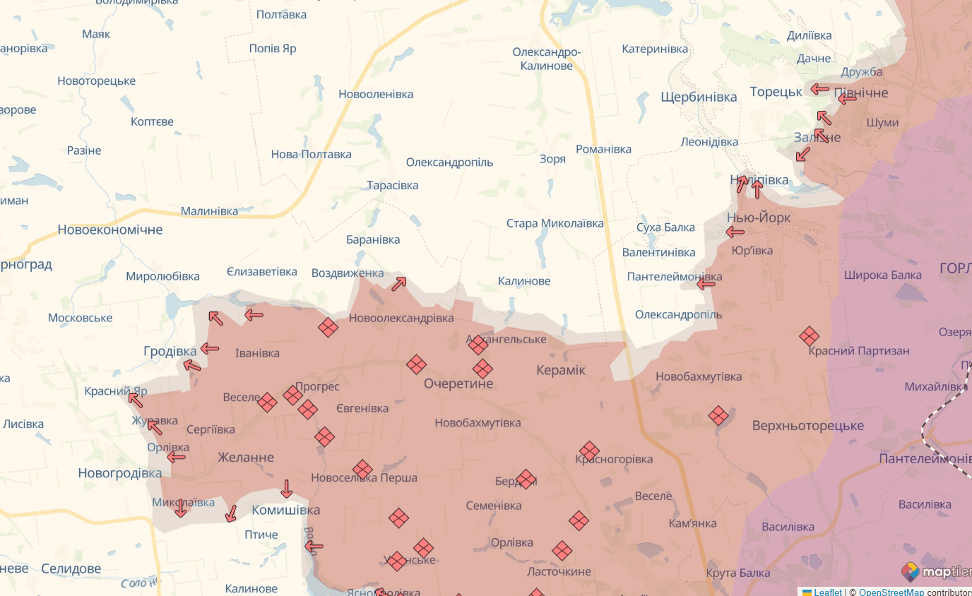 Протягом минулої доби зафіксовано 158 бойових зіткнень, третина з них - на Покровському напрямку, - Генштаб ЗСУ