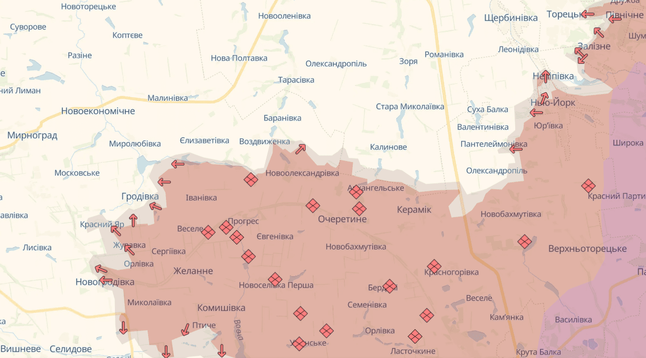 На Покровському напрямку бої вже точаться в районі міста Новогродівка, - аналітики