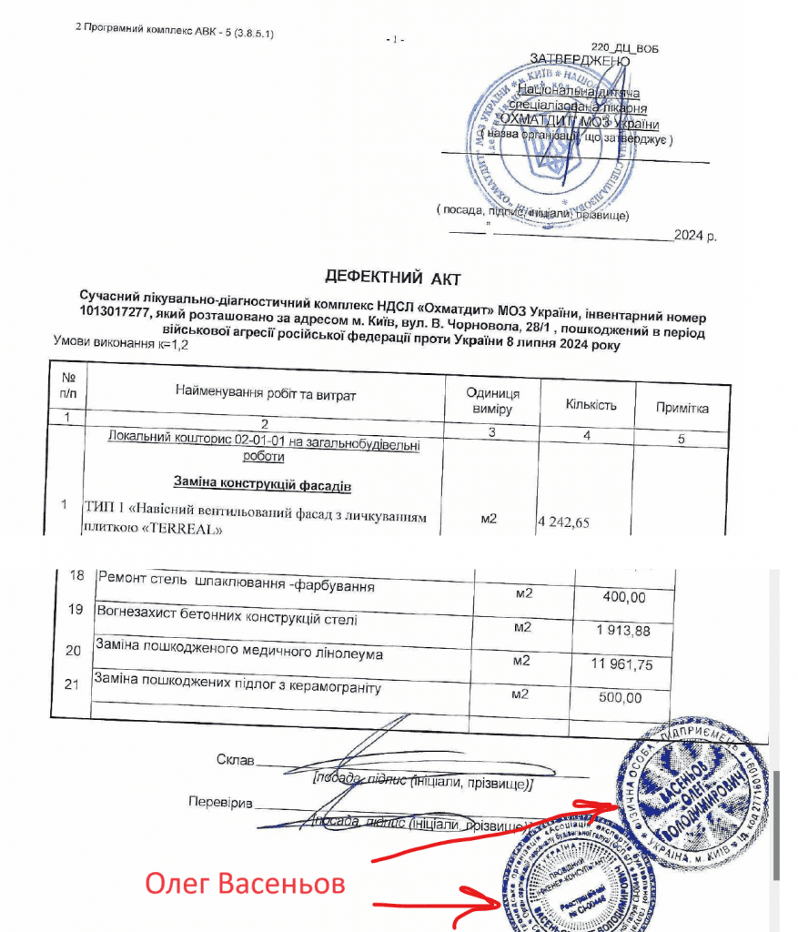 «Охматдит» планує витратити 14 мільйонів на консультанта й технагляд за ремонтом