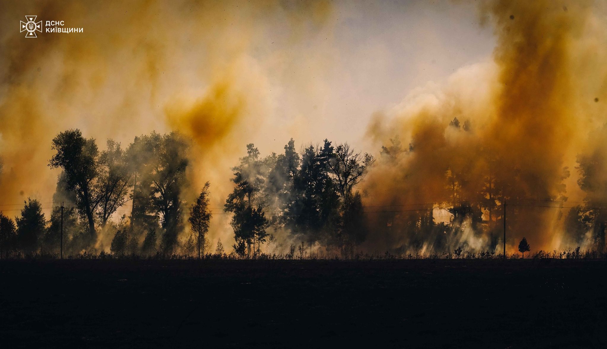 На Київщині надзвичайники врятували від вогню ціле село (фото, відео)