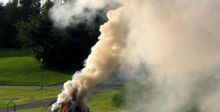 Через пожежі у двох районах Київщини фіксують погіршення якості повітря