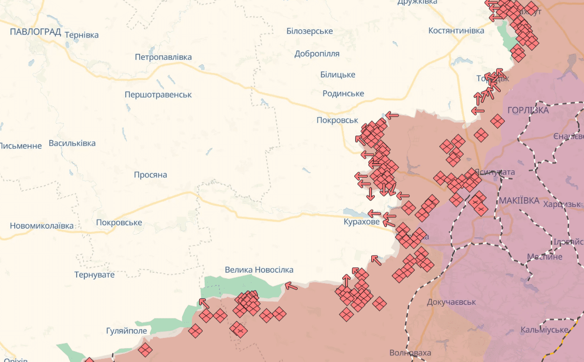 На Курахівському напрямку Сили оборони відбили 52 атаки, - Генштаб ЗСУ