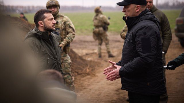 Зеленський відвідав Донеччину, де перевірив будівництво оборонних споруд