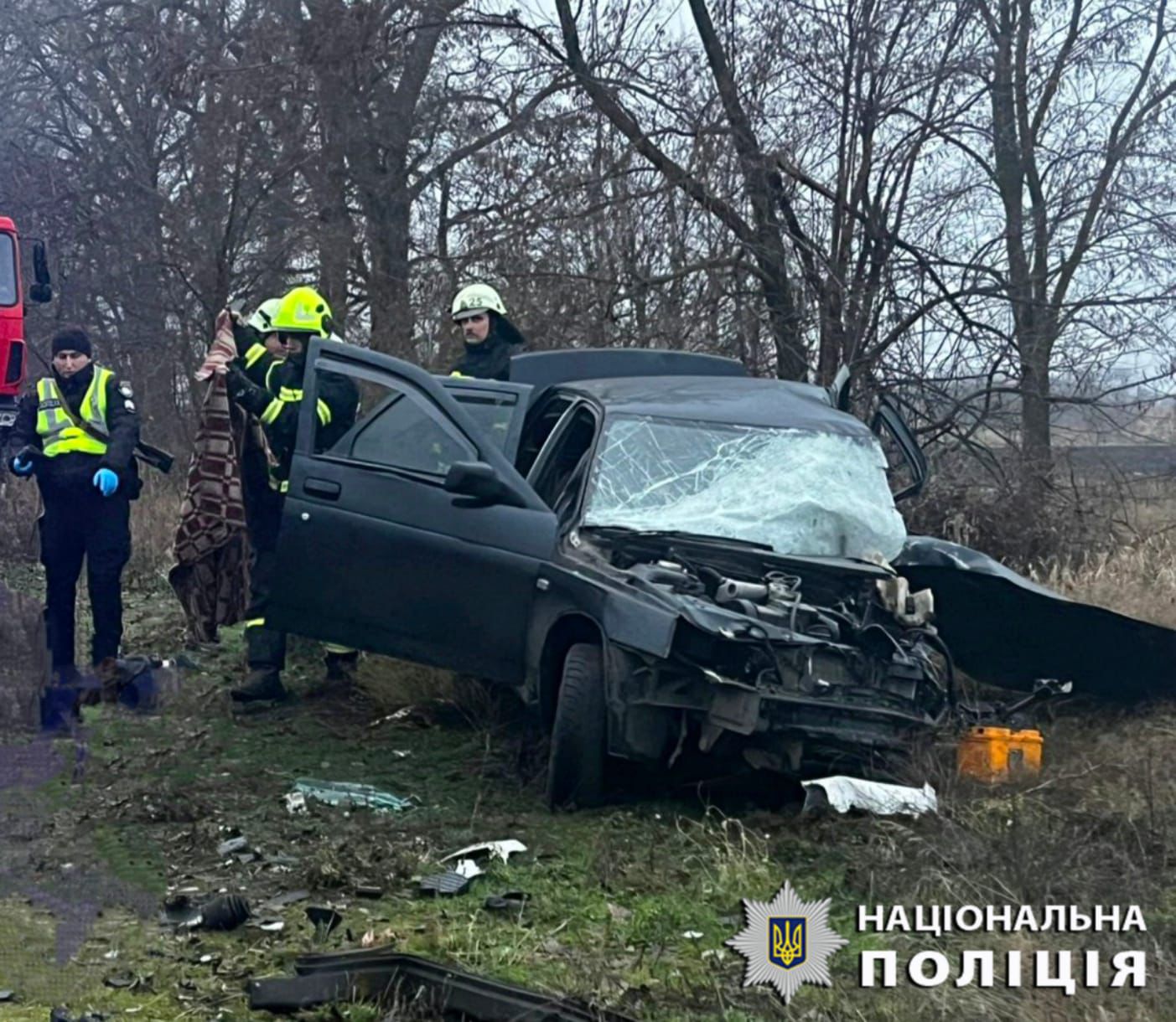 На Броварщині у ДТП за участі службового транспорту поліції загинули троє людей