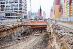 В КМДА стверджують, що будівництво метро на Виноградар триває цілодобово на кількох будівельних майданчиках одночасно