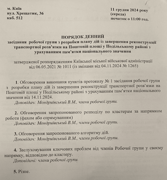 Поштовій площі хочуть змінити статус памʼятки археології з національного на місцевий