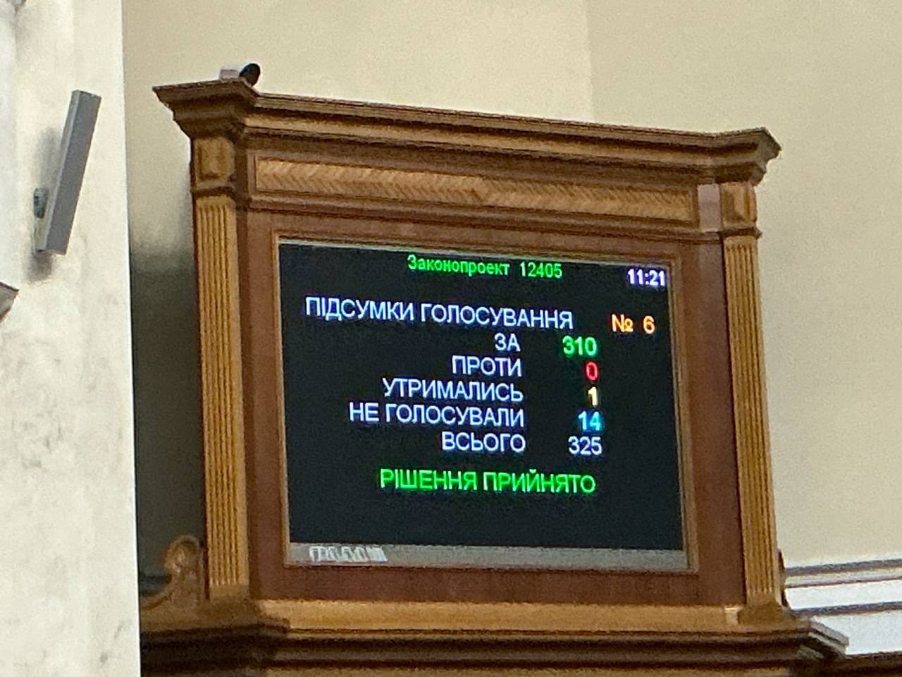 Верховна Рада проголосувала за продовження воєнного стану та мобілізації ще на 90 днів