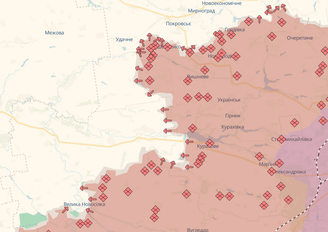 Протягом минулої доби зафіксовано 161 бойове зіткнення, ворог окупував шість населених пунктів