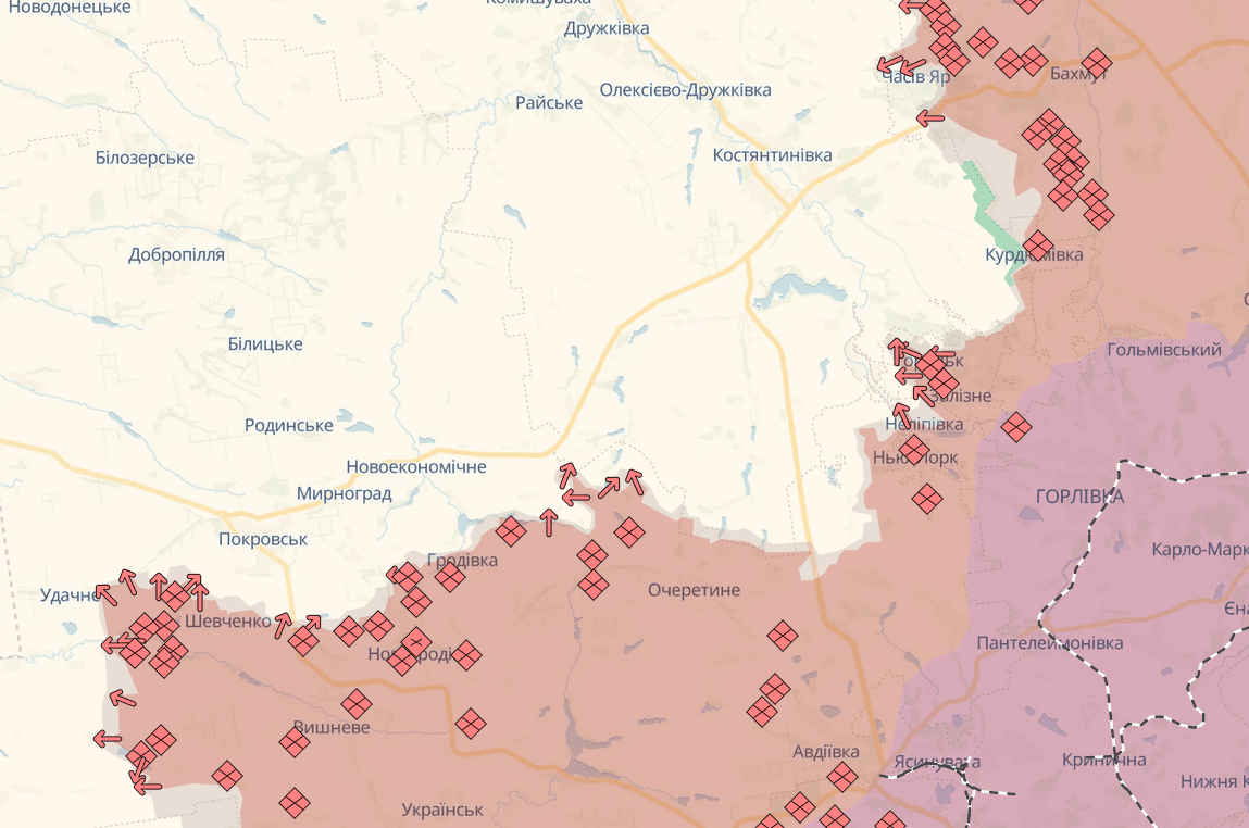 Протягом минулої доби зафіксовано 166 бойових зіткнень, - Генштаб ЗСУ