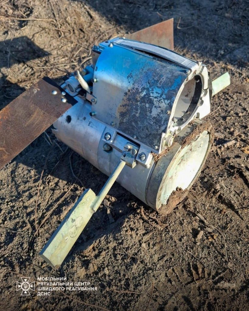 У лісосмузі на Київщині комунальники виявили бойовий елемент касетної бомби У лісосмузі на Київщині комунальники виявили бойовий елемент касетної бомби