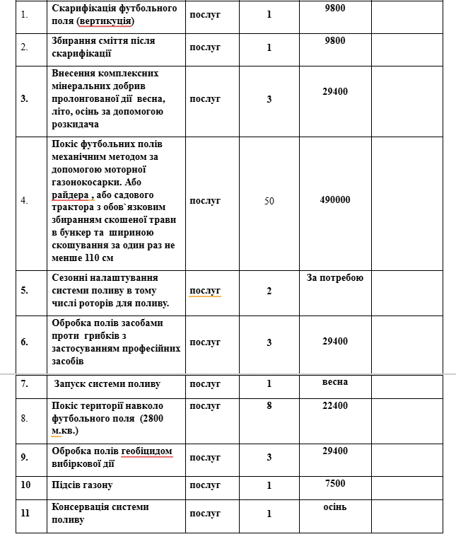 Гребінки витратять майже 700 тис гривень на утримання футбольного поля