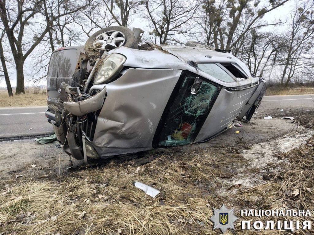 На Вишгоодчині водій напідпитку спричинив автотрощу (фото)