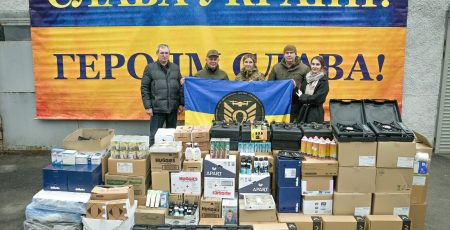 Громада Святошино передала допомогу нацгвардійцям з підрозділу "Омега"