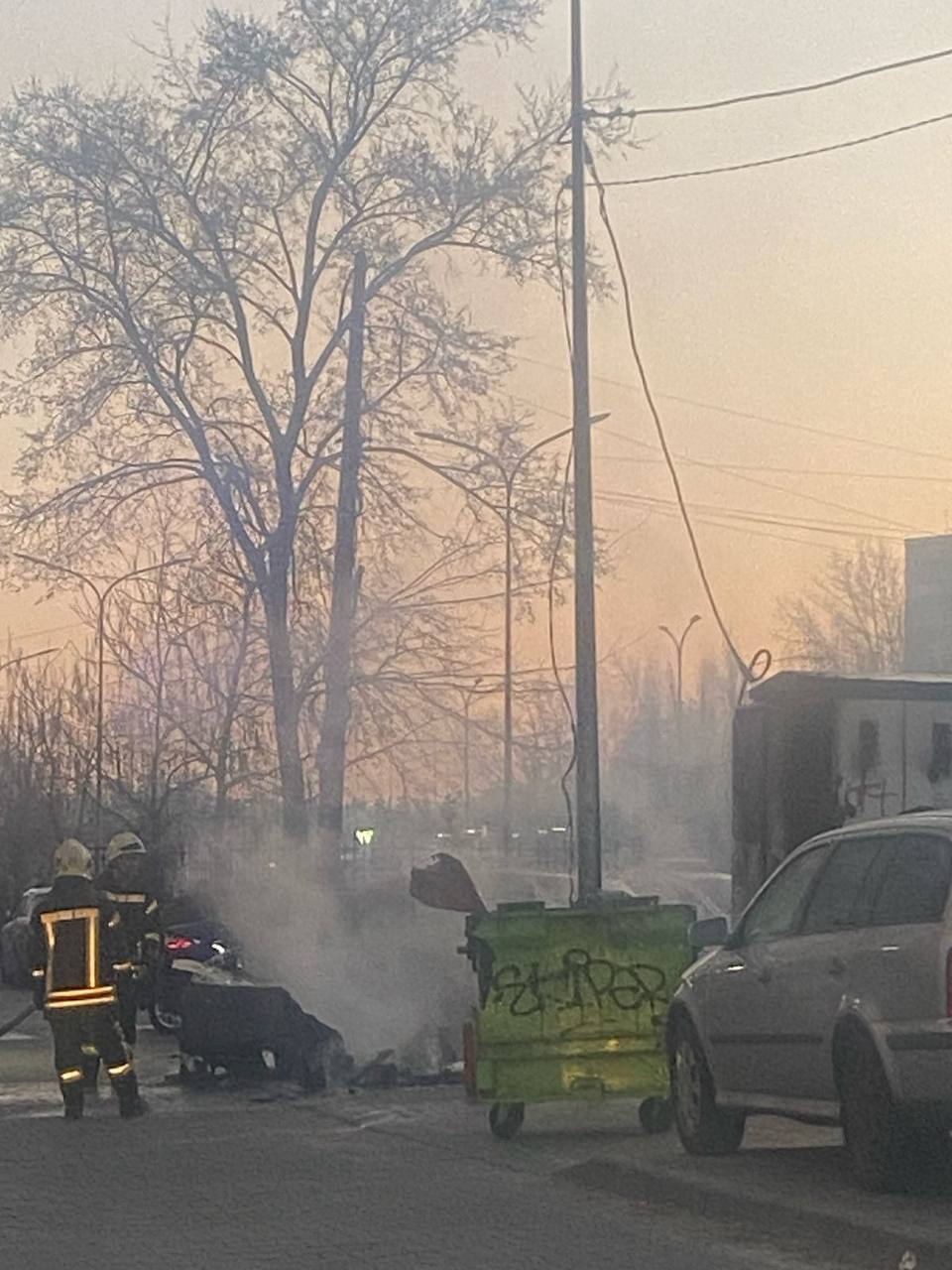 У Броварах загорілася підстанція поблизу вул. Симоненка