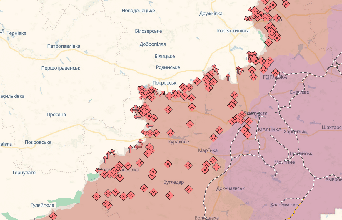 Протягом минулої доби зафіксовано 168 бойових зіткнень, - Генштаб ЗСУ