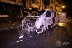 Удар ворожих БпЛА по Харкову: майже півсотні постраждалих, у місті виникли пожежі Удар ворожих БпЛА по Харкову: майже півсотні постраждалих, у місті виникли пожежі