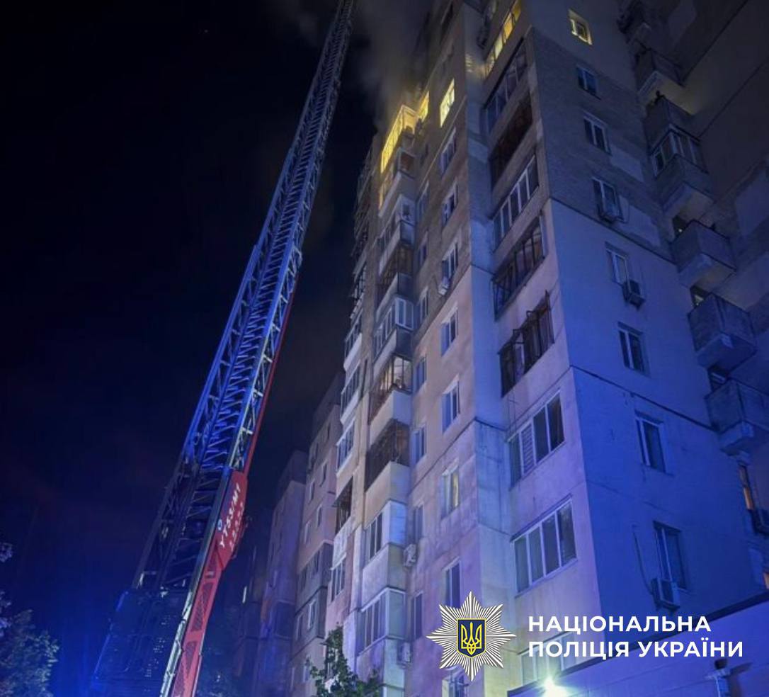 Нічна атака БпЛА на Київ: серед 11 постраждалих дві дитини, є руйнування у трьох районах