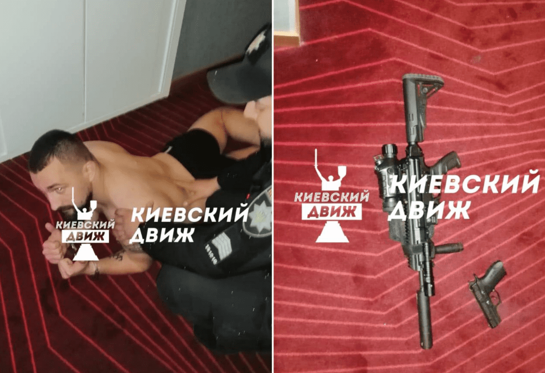 Поліцейські затримали зловмисника, який вчинив стрілянину в готелі Святошинського району