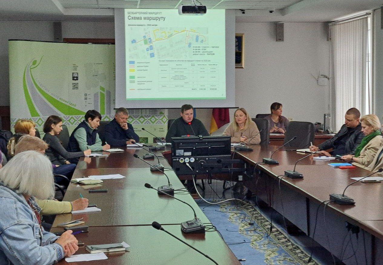 У Славутичі представили проєкт маршруту “Рух без бар’єрів”