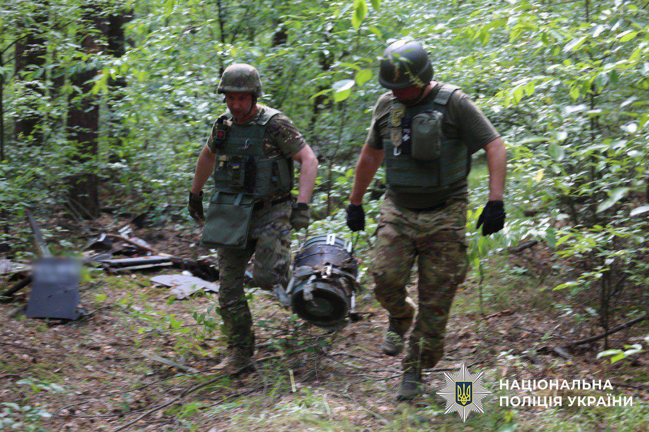 У столиці місцеві мешканці знайшли в лісосмузі два ворожі БпЛА