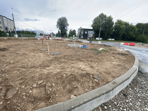У Броварах триває облаштування кругової розв’язки на важливому промисловому вузлі