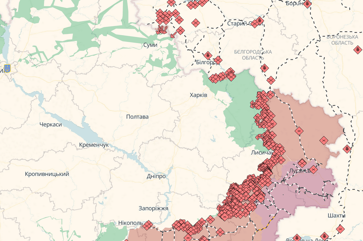 Протягом доби зафіксовано 67 боєзіткнень, - Генштаб ЗСУ