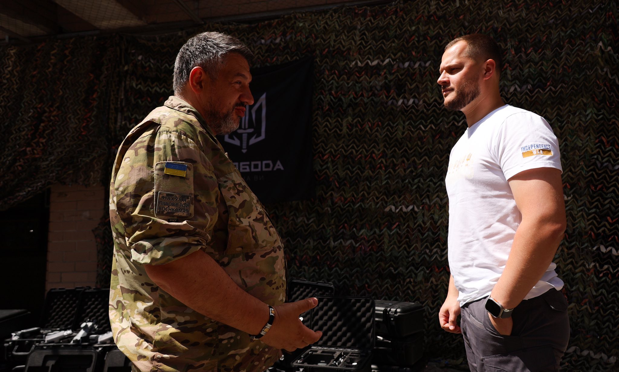 Микола Калашник: Півсотні квадрокоптерів передали батальйону «Свобода» 4-ї бригади Нацгвардії «Рубіж»