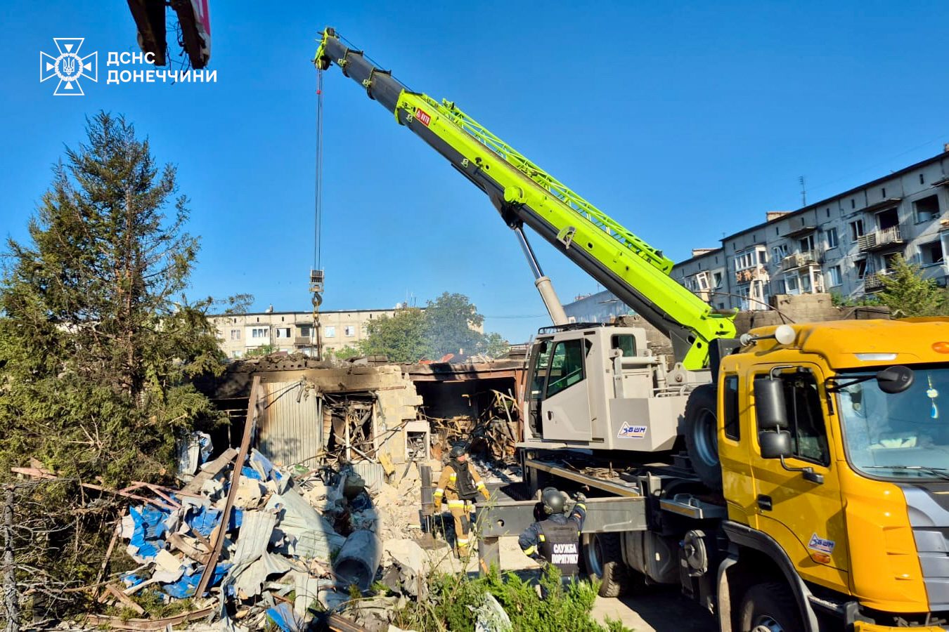 У Добропіллі завершили рятувальні роботи на місці авіаудару 16 липня: 4 вбитих, 27 поранених