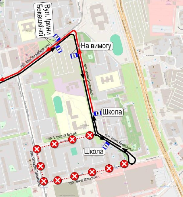 У вівторок, 19 серпня змінять маршрути два автобуси (схема)