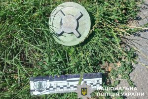 На дитячому майданчику у Святошинському районі знайшли макет міни (фото) На дитячому майданчику у Святошинському районі знайшли макет міни (фото)