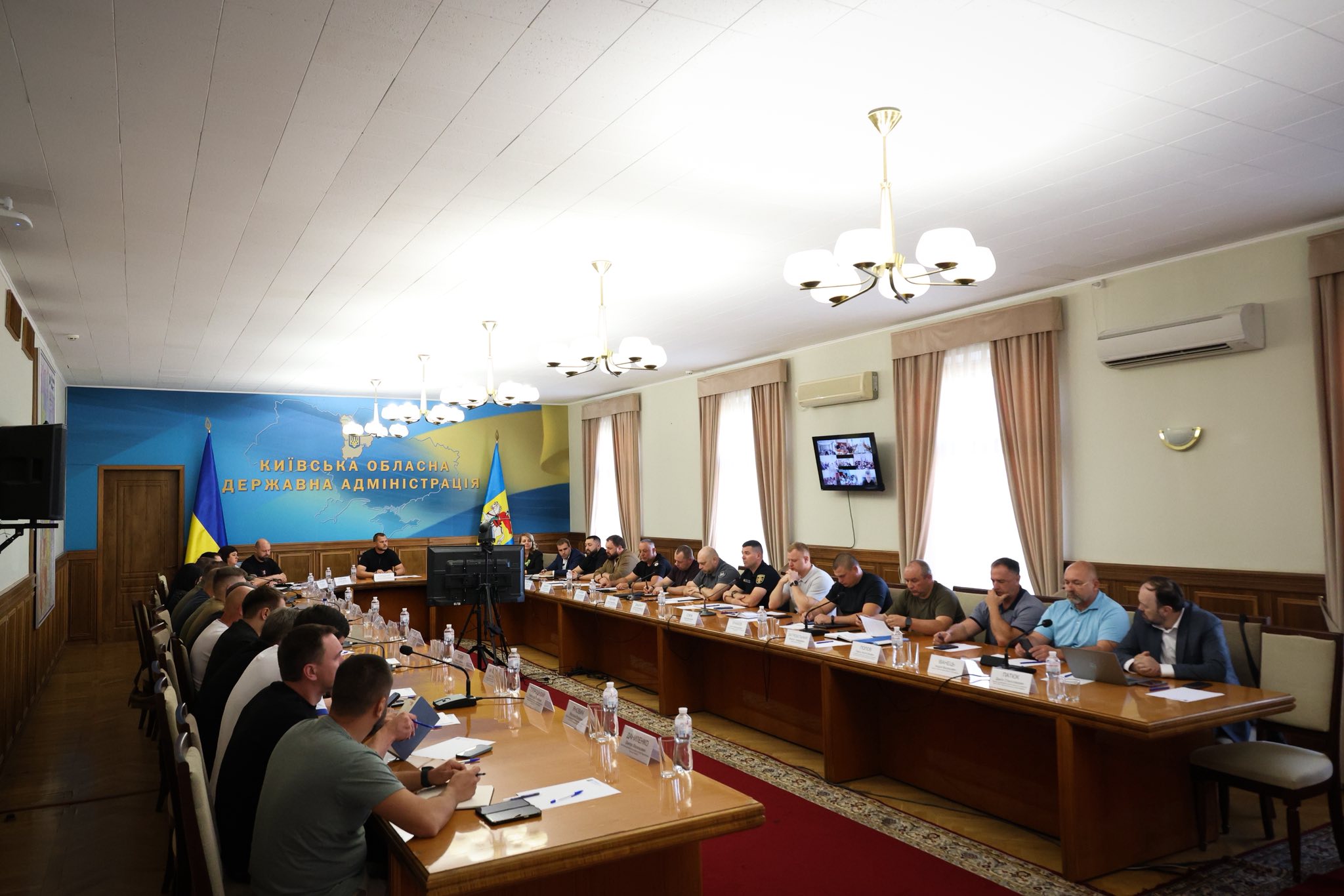 Начальник КОВА Микола Калашник провів засідання оперативного штабу Ради оборони Київської області