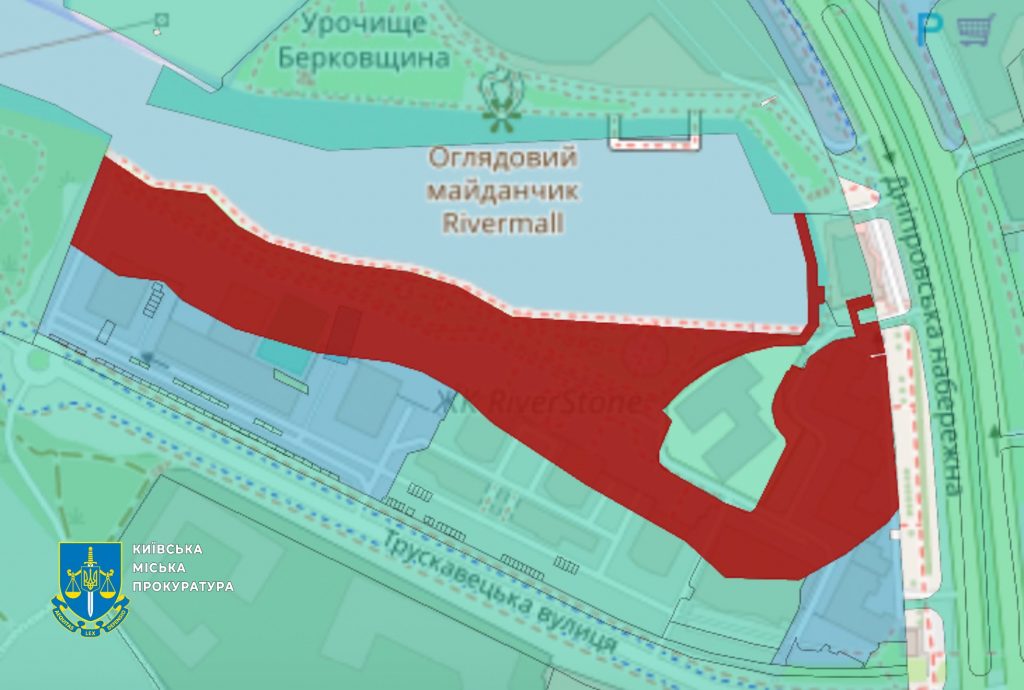 Прокуратура через суд відкрила для всіх киян Дніпровську набережну неподалік елітного ЖК