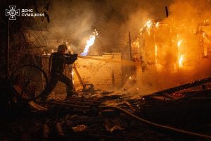 Уночі росіяни атакували інфраструктурні обʼєкти Сумщини та Полтавщини