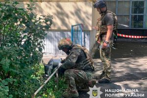 У Соломʼянському районі столиці впав ворожий БпЛА (фото)