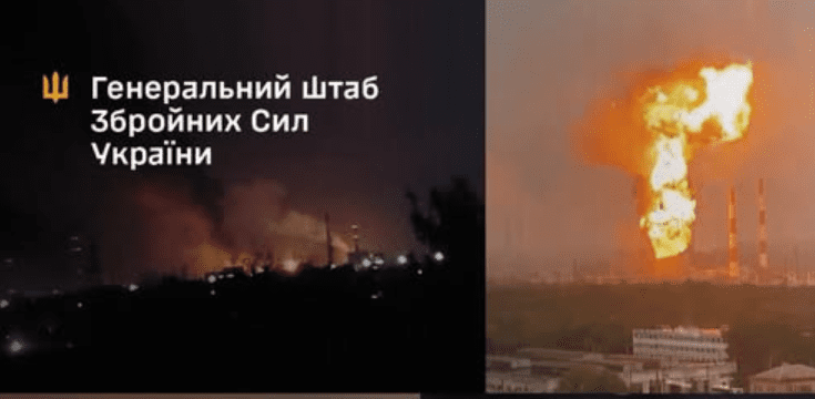 Сили оборони уразили два нафтопереробні заводи та базу ПММ на території рф