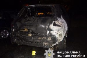33-річний мешканець столиці заради помсти спалив автомобіль (фото)