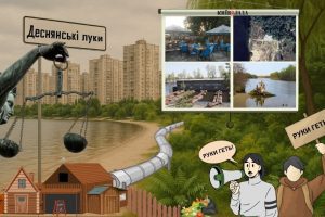 Альтанки та комунальні мережі: чому статус заказника не зупиняє втручання у територію столичного заказника “Деснянські луки” Альтанки та комунальні мережі: чому статус заказника не зупиняє втручання у територію столичного заказника “Деснянські луки”