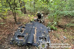 У Дарницькому районі столиці містяни виявили уламки ворожого БпЛА з бойовою частиною (фото) У Дарницькому районі столиці містяни виявили уламки ворожого БпЛА з бойовою частиною (фото)