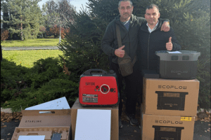 Гатненська громада передала військовим на Сумщині Starlink, зарядні станції та генератори