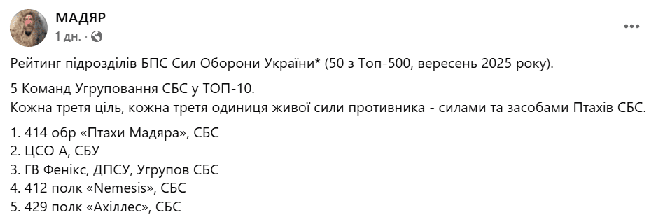 "Ахіллес" у ТОП-5 Сил оборони!