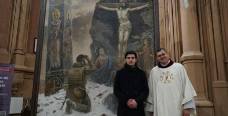 У костелі святого Миколая презентували картину «Молитва», що стане символом незламності України у Ватикані