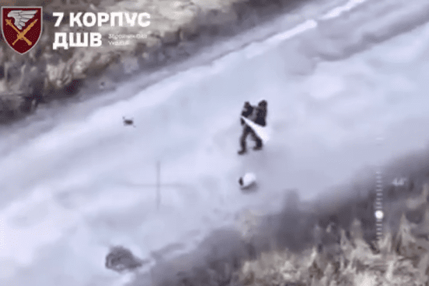 На Харківщині росіяни вбили дроном пенсіонера, який йшов під білим прапором разом із собакою