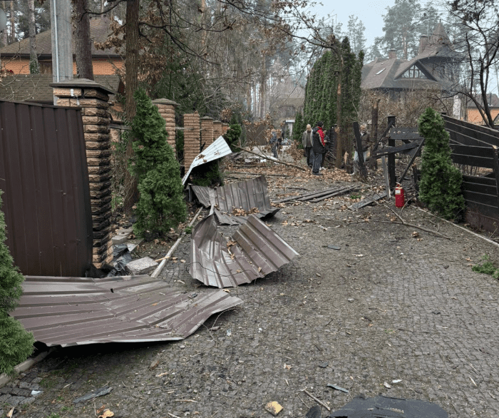 У Бучанській громаді впали уламки російських БпЛА, обійшлось без постраждалих