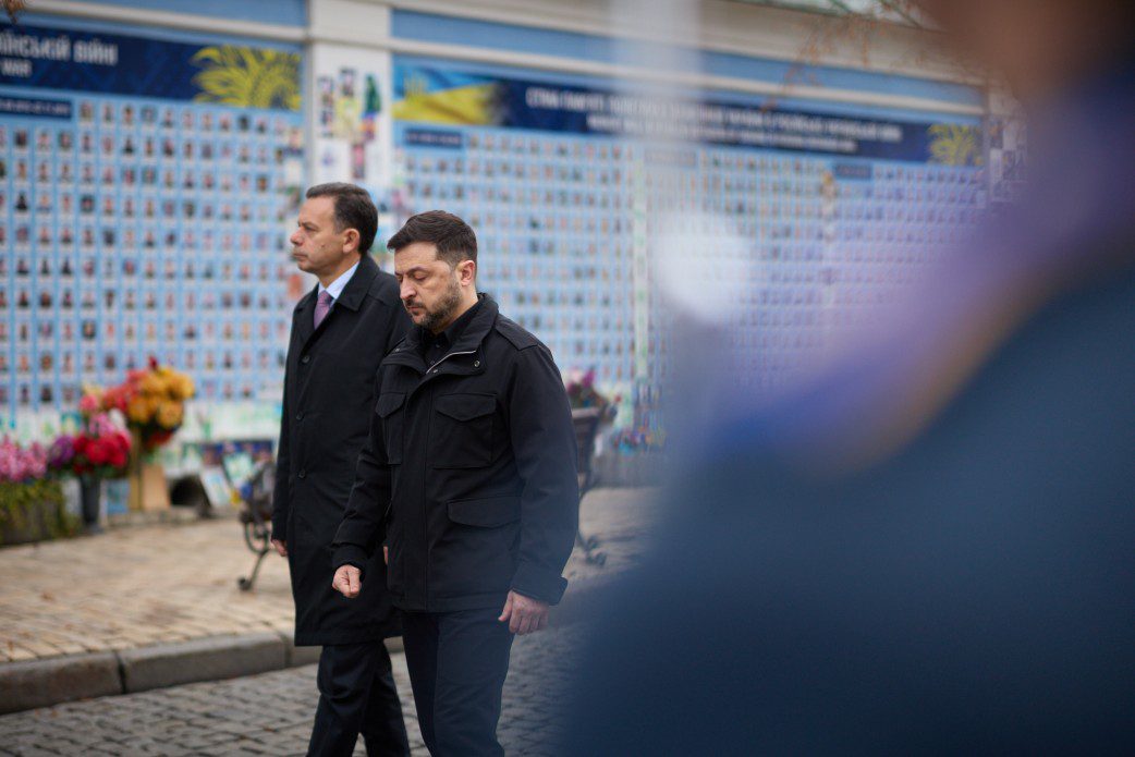 Президент України і Прем’єр Португалії вшанували у Києві пам’ять полеглих українських воїнів