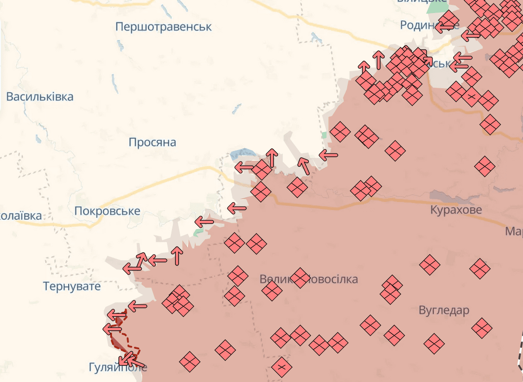 У листопаді ворог окупував 505 кв. км української території, що вдвічі більше, ніж у вересні, - Deepstate (іконографіка)